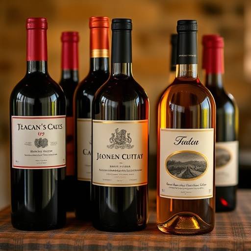 A selection of artisanal wines from Tuscany, showcasing the region's rich winemaking tradition