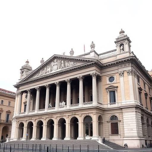 The Scala opera house in Milan, an iconic landmark of Italian culture and architecture